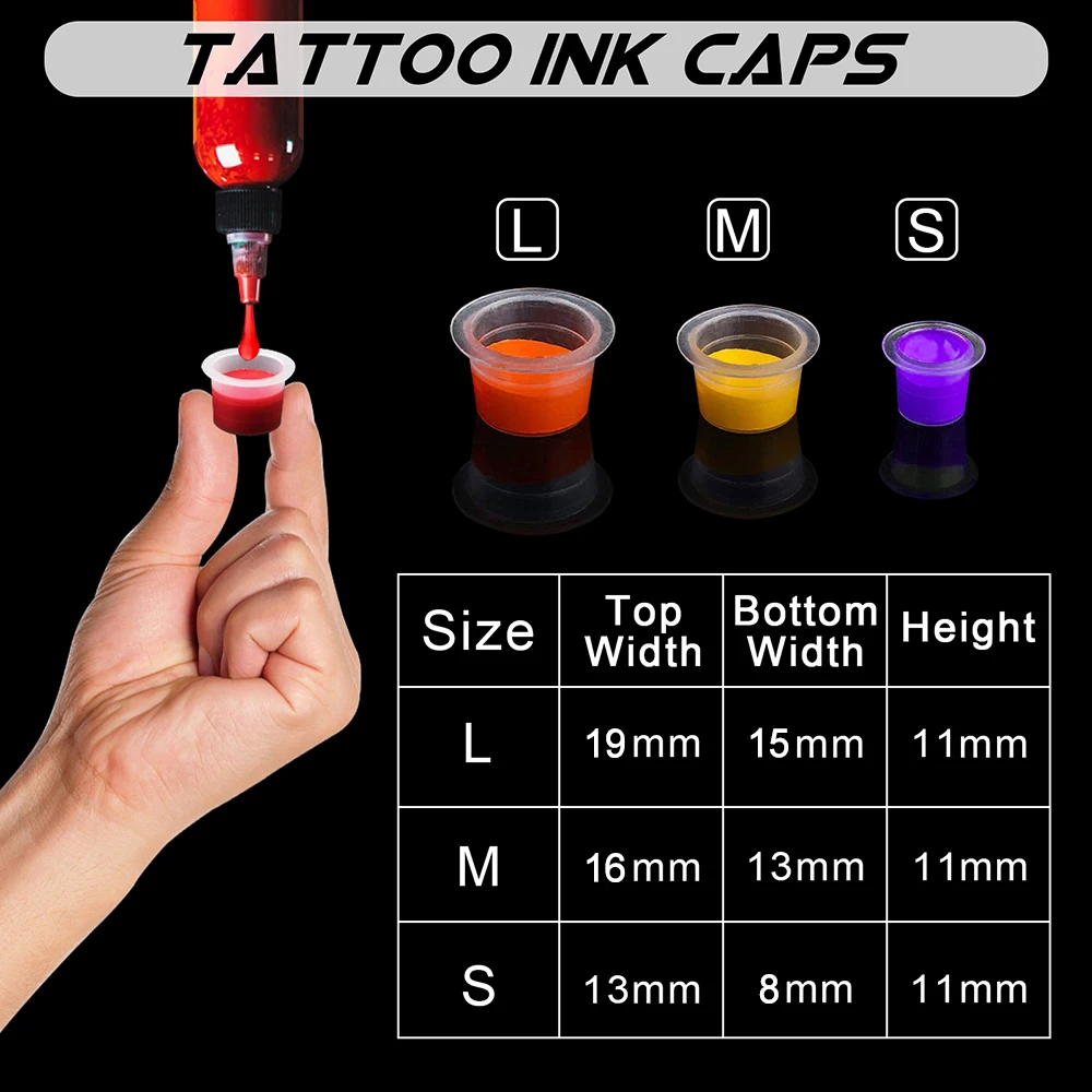 300/100pcs Disposable Tattoo I - Calligraphy Ink Bottle recension och pris