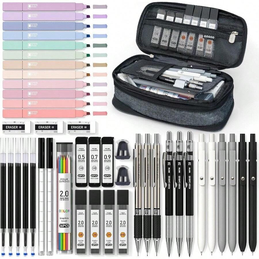 45 PCS School Supplies With Pe - Gel Ink Pen Set recension och pris