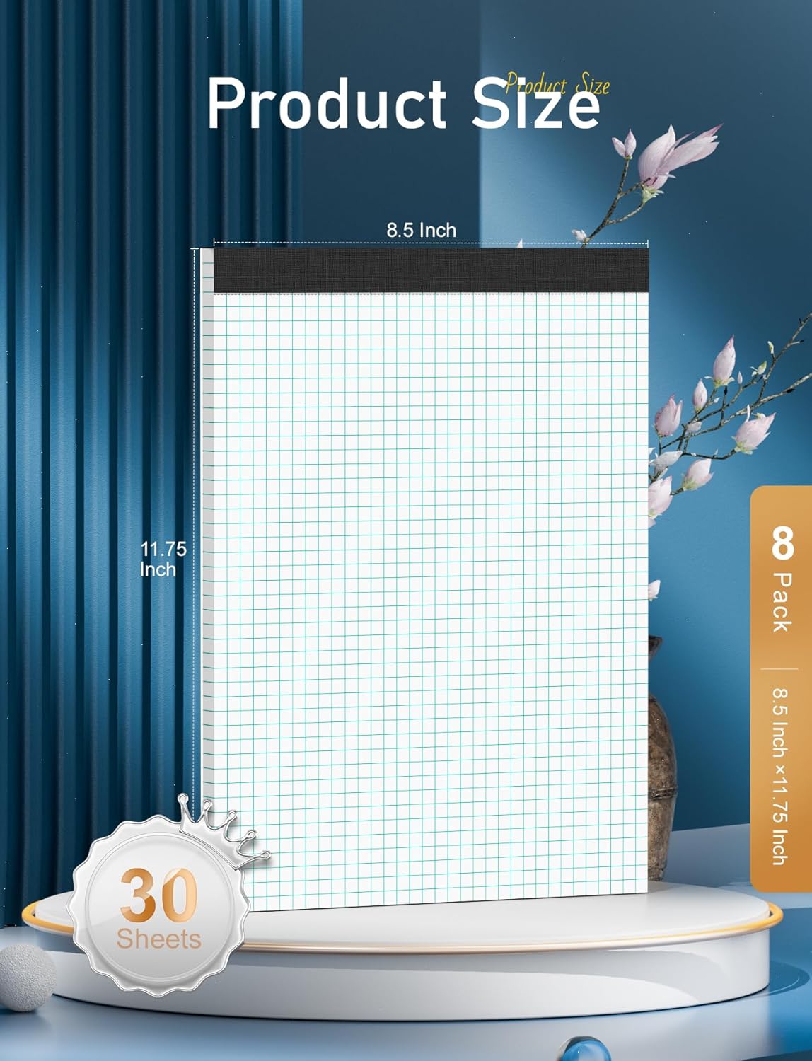 Graph Paper Pads 8.5 x 11, 8 P - Graph Paper Pad recension och pris