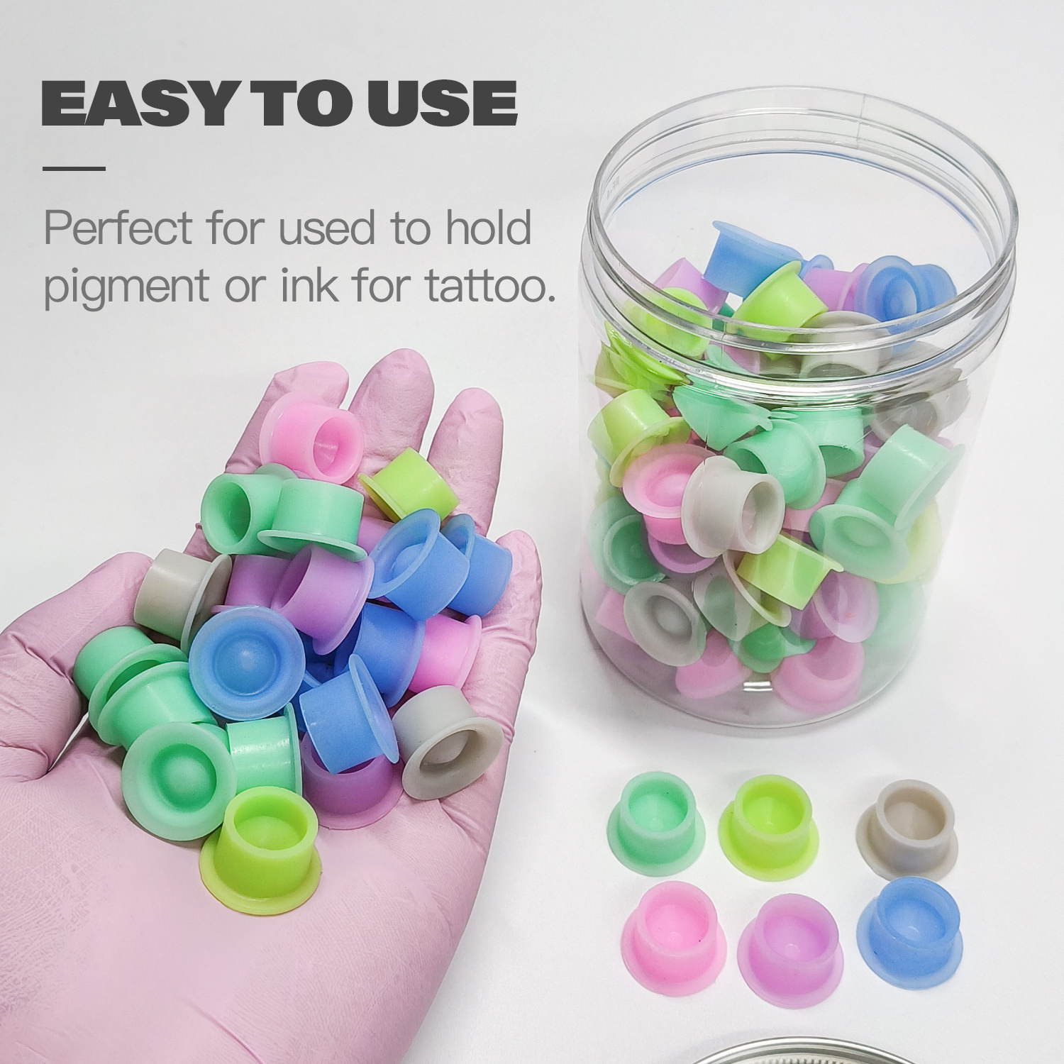 100Pcs Disposable Canned Silic - Calligraphy Ink Bottle recension och pris