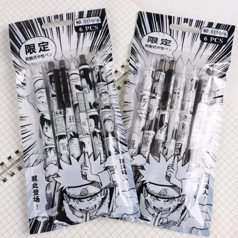 Naruto 6Pcs/set Gel Pen Anime  - Gel Ink Pen Set recension och pris