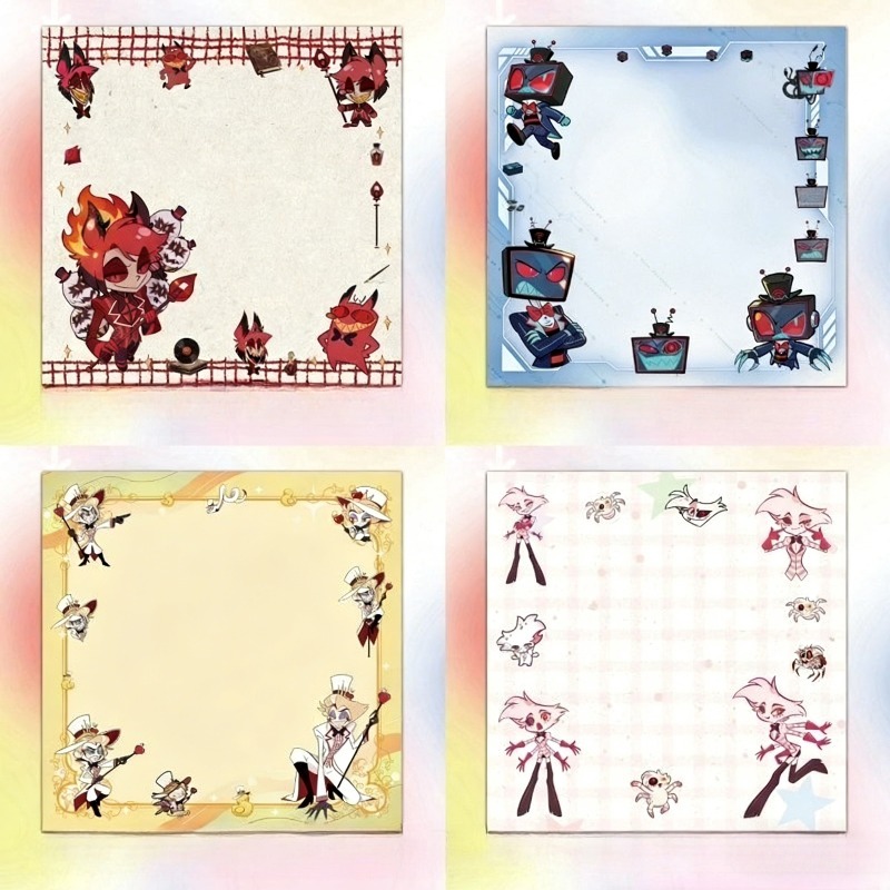 4Pcs Hazbin Hotel Zestial & Al - Stationery Warehouse recension och pris