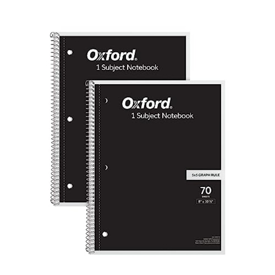 Spiral Notebook 2 Pack, 1 Subj - Graph Paper Pad recension och pris