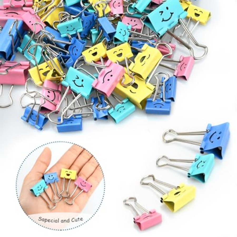 100 Pack Binder Clips Paper Cl - Binder Clip Assorted recension och pris