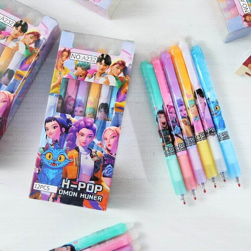 Anime Girl Group Erasable Pens - Gel Ink Pen Set recension och pris