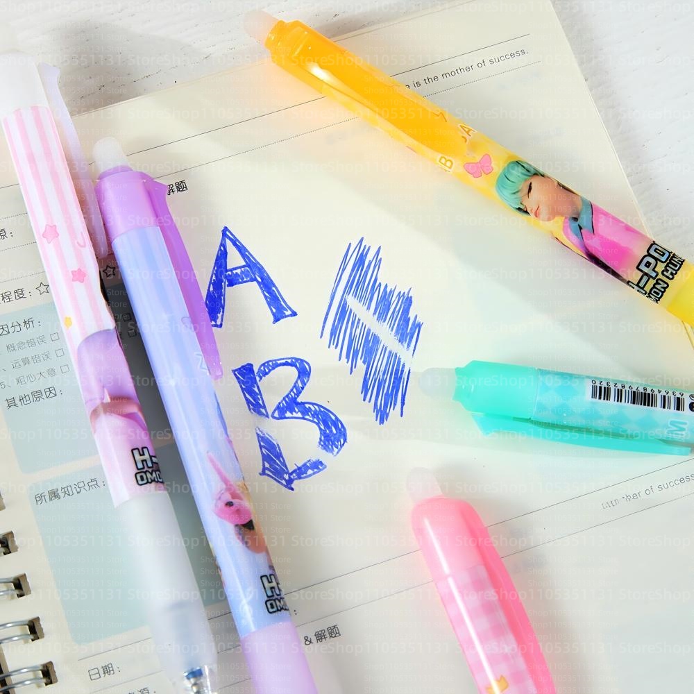 Anime Girl Group Erasable Pens - Gel Ink Pen Set recension och pris