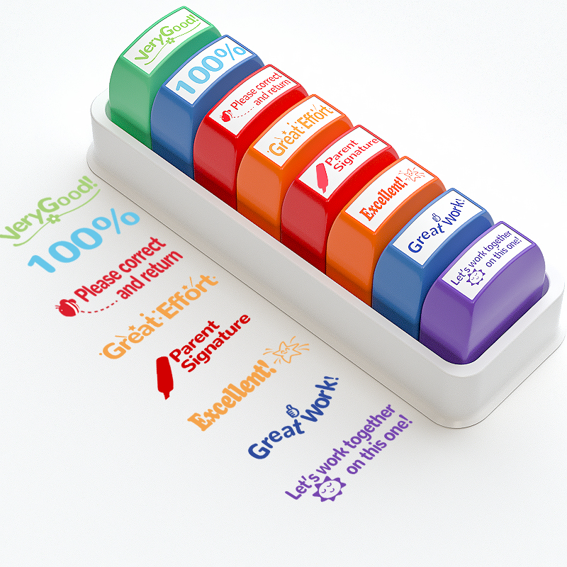 8 Teacher stamps Classroom Tea - Self Inking Stamp recension och pris