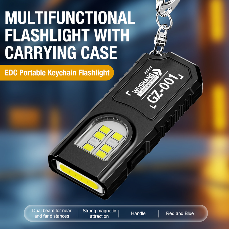 Portable Keychain LED COB Flas - Stationery Supply recension och pris