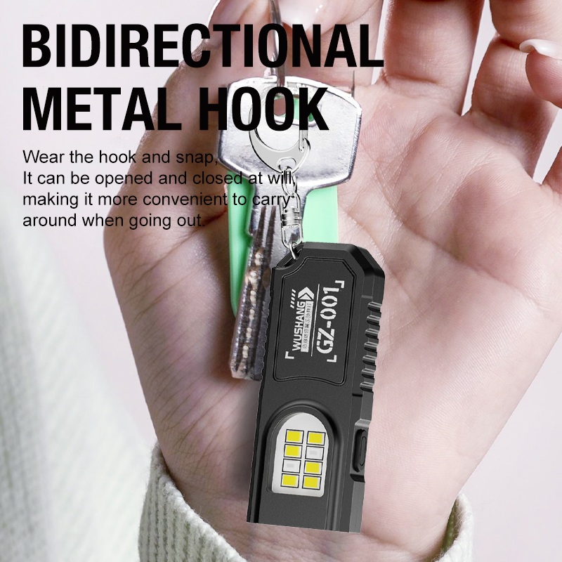 Portable Keychain LED COB Flas - Stationery Supply recension och pris