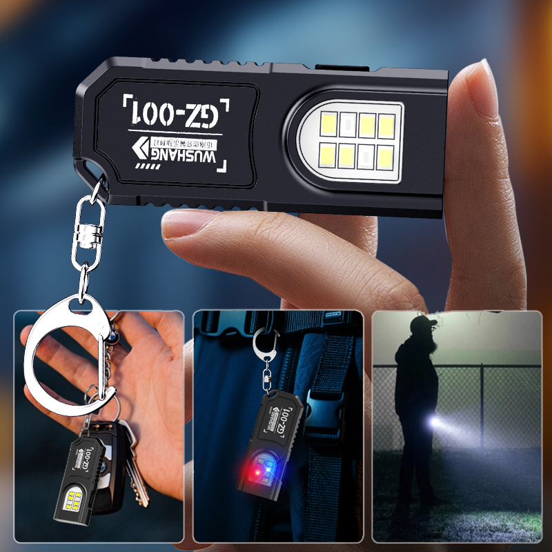 Portable Keychain LED COB Flas - Stationery Supply recension och pris