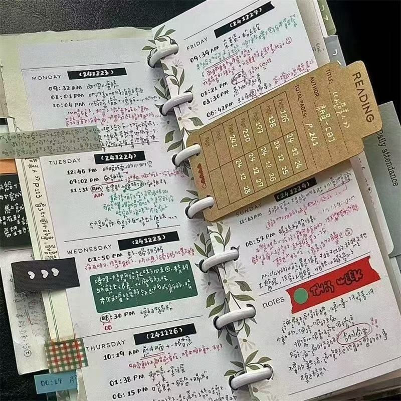 Slim Type Mushroom Hole Loose  - Planner Weekly Budget recension och pris