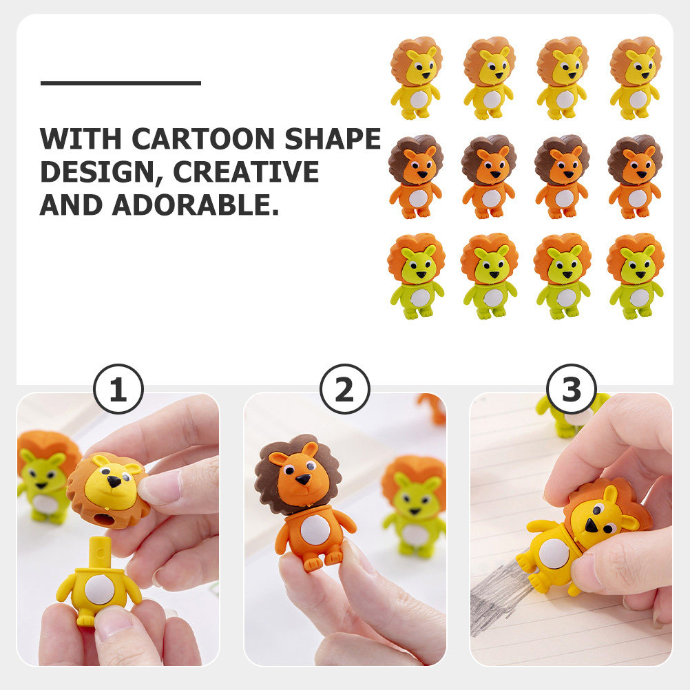20Pcs Adorable Lion Erasers Ki - Lion Stationery & Office Supply(Kunshan)Co.Ltd recension och pris