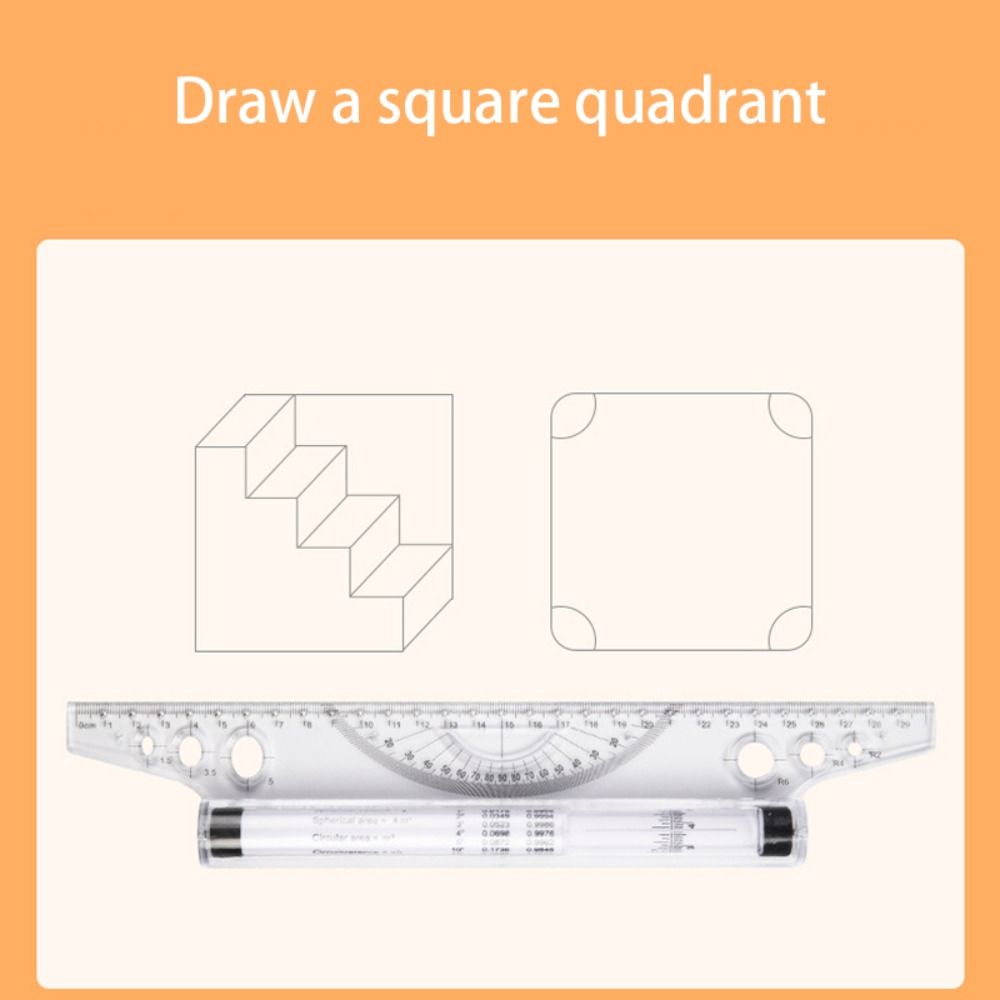 Professional Plastic Parallel  - Ruler Set Transparent recension och pris