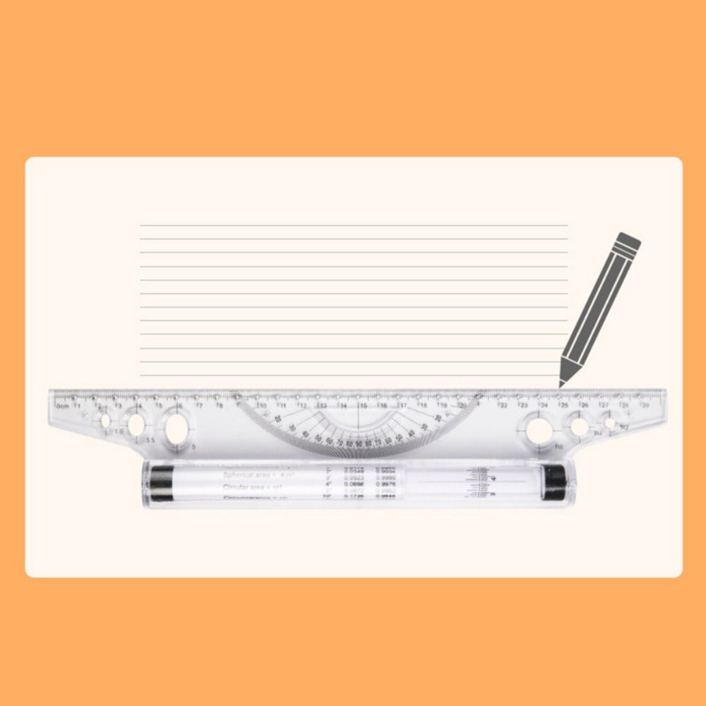 Professional Plastic Parallel  - Ruler Set Transparent recension och pris