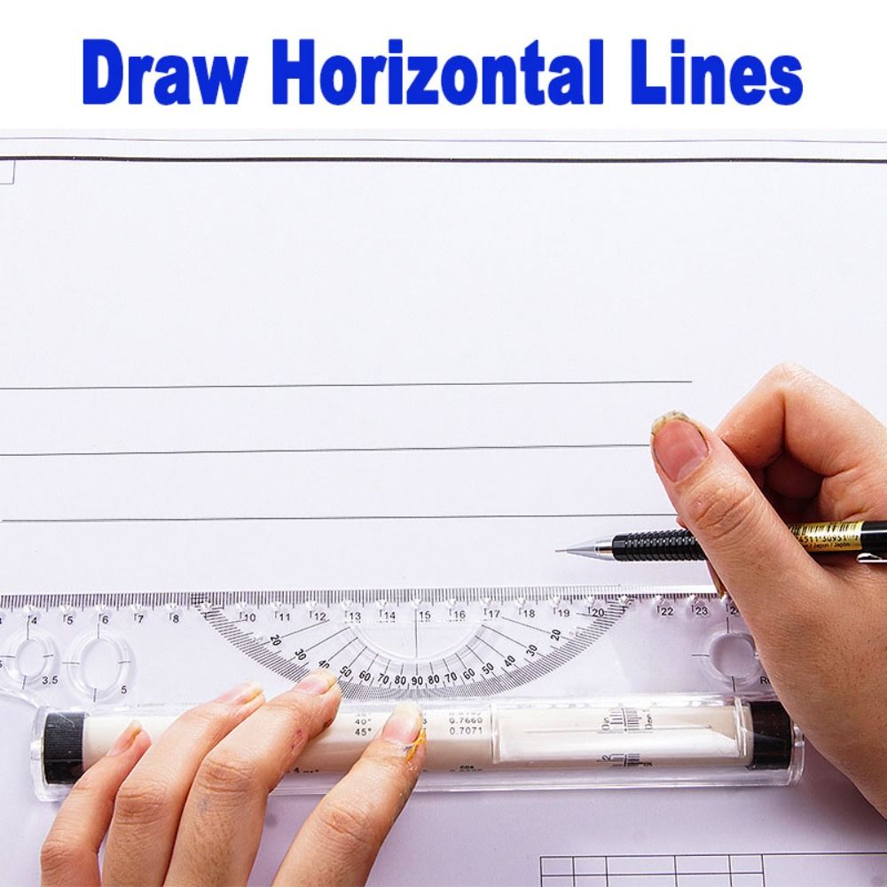 Professional Plastic Parallel  - Ruler Set Transparent recension och pris
