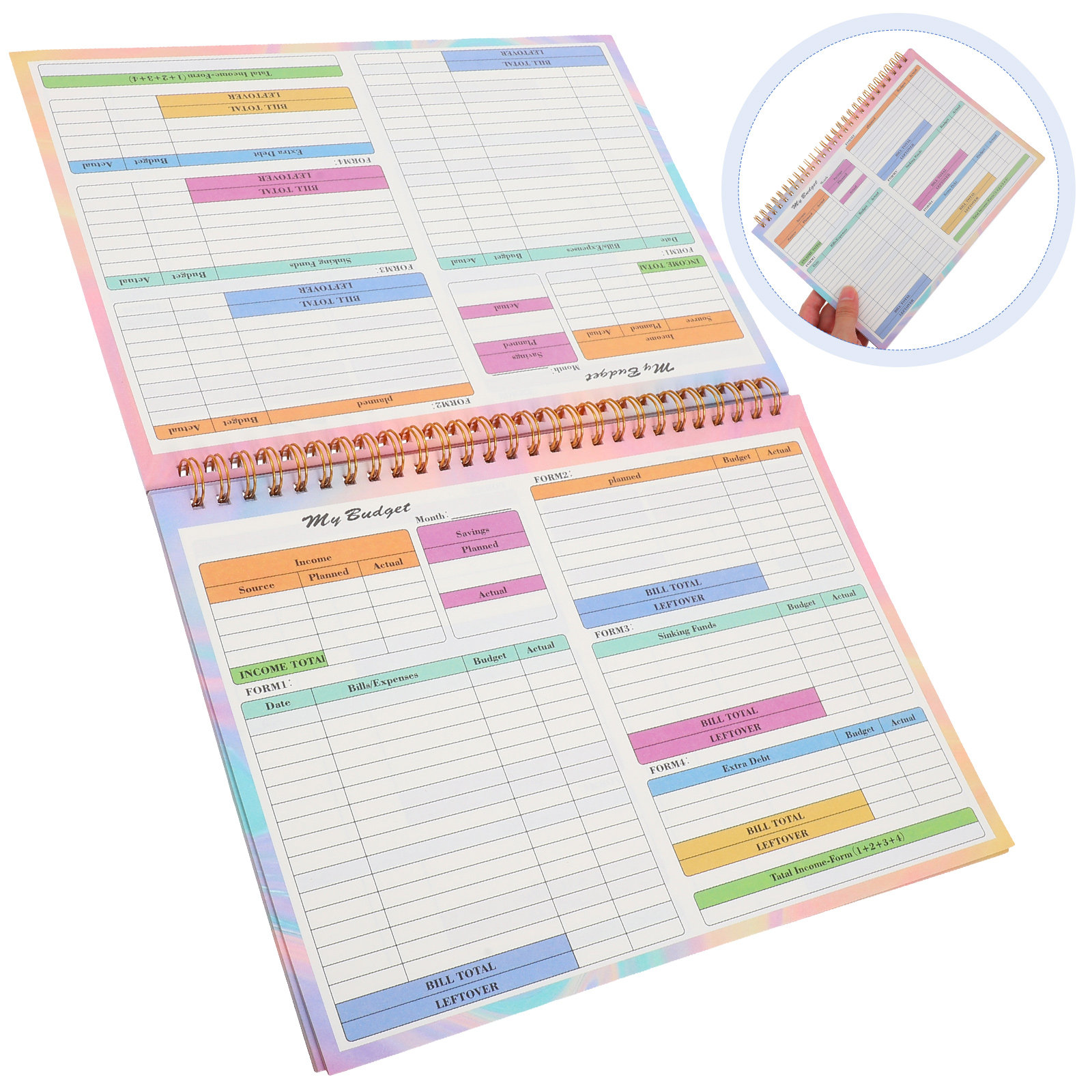 B5 Financial Ledger Book Daily - Planner Weekly Budget recension och pris