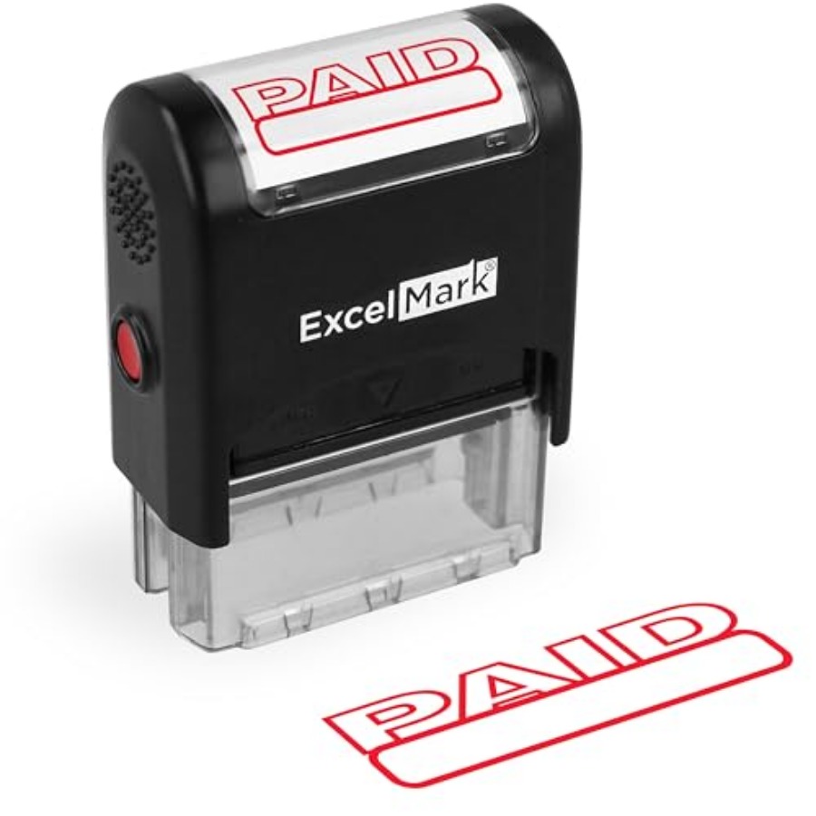 Self Inking Rubber Stamp - Red - Self Inking Stamp recension och pris