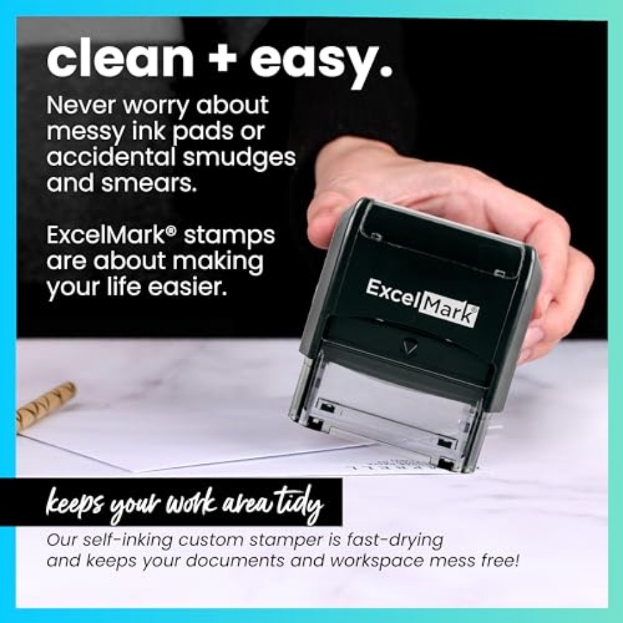 Self Inking Rubber Stamp - Red - Self Inking Stamp recension och pris