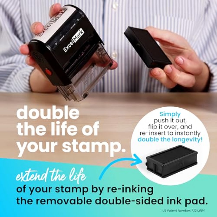 Self Inking Rubber Stamp - Red - Self Inking Stamp recension och pris