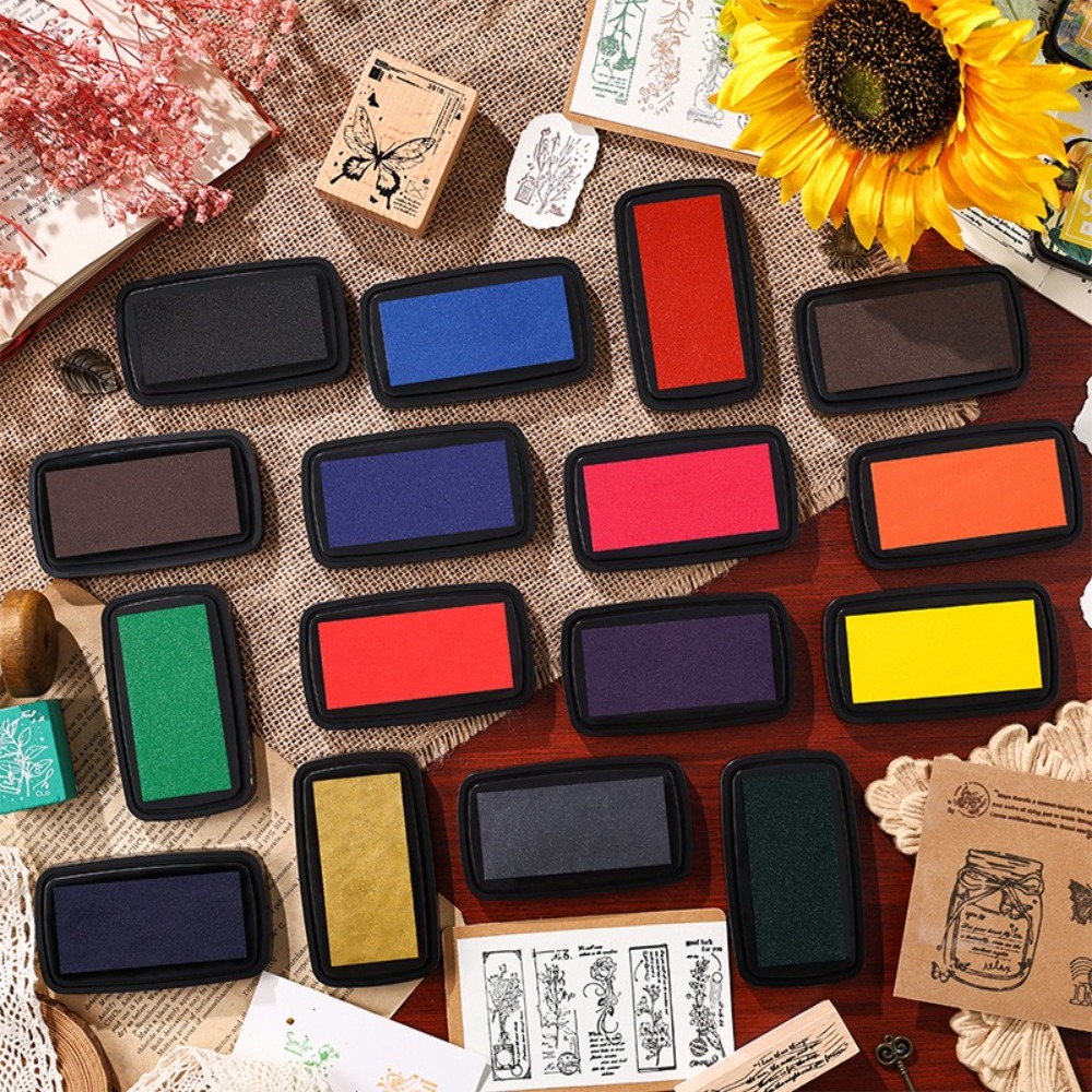 New Colorful Ink Pad Rectangul - Self Inking Stamp recension och pris