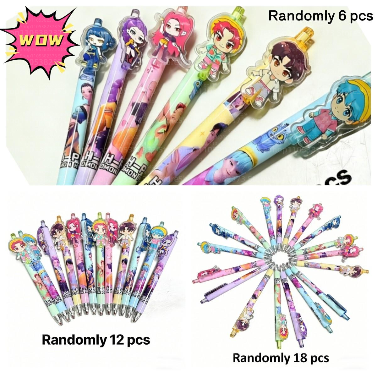 6/12/18Pcs 0.5mm Black Gel Pen - Gel Ink Pen Set recension och pris
