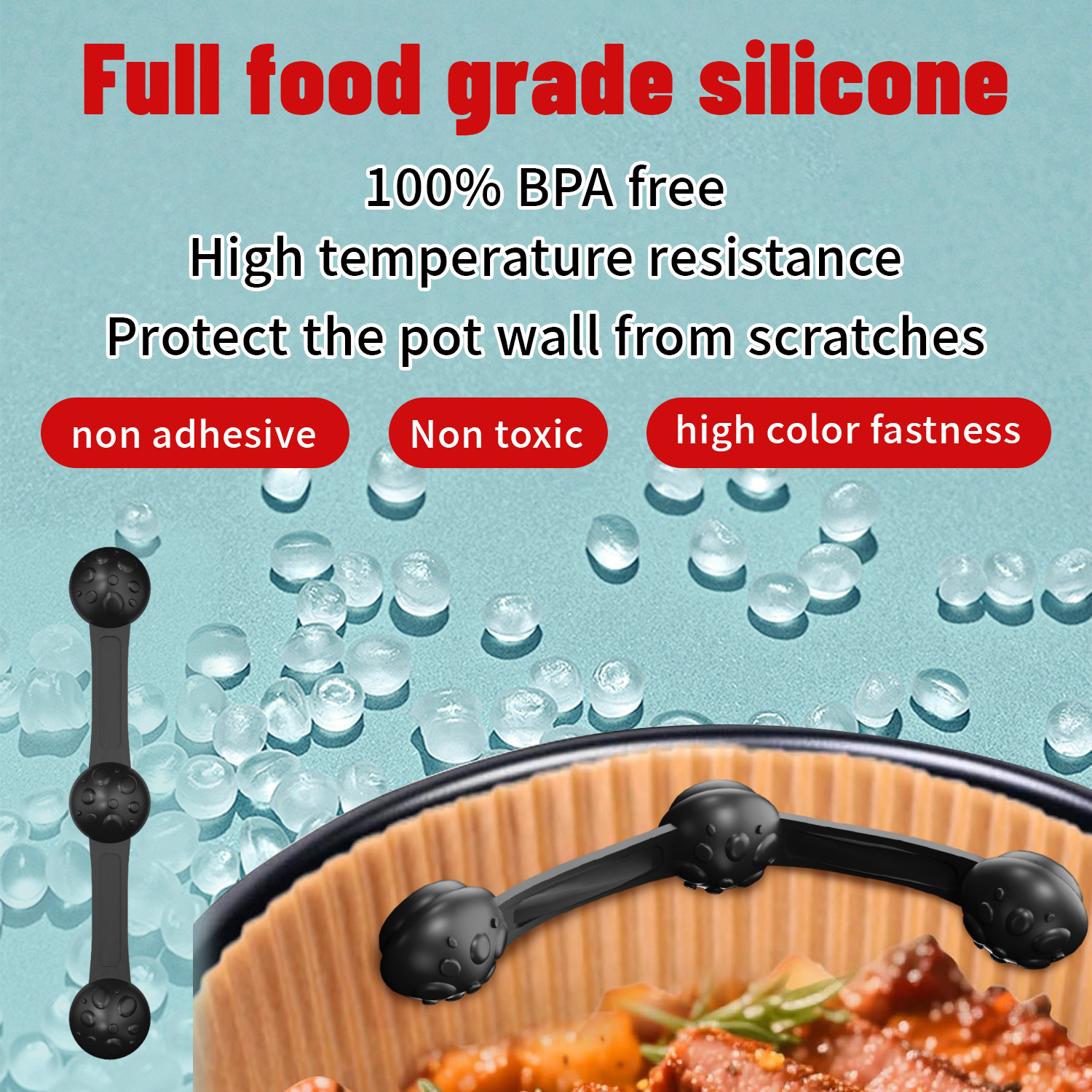 1/2sets Silicone Air Fryer Mag - Paperclip Magnetic Set recension och pris