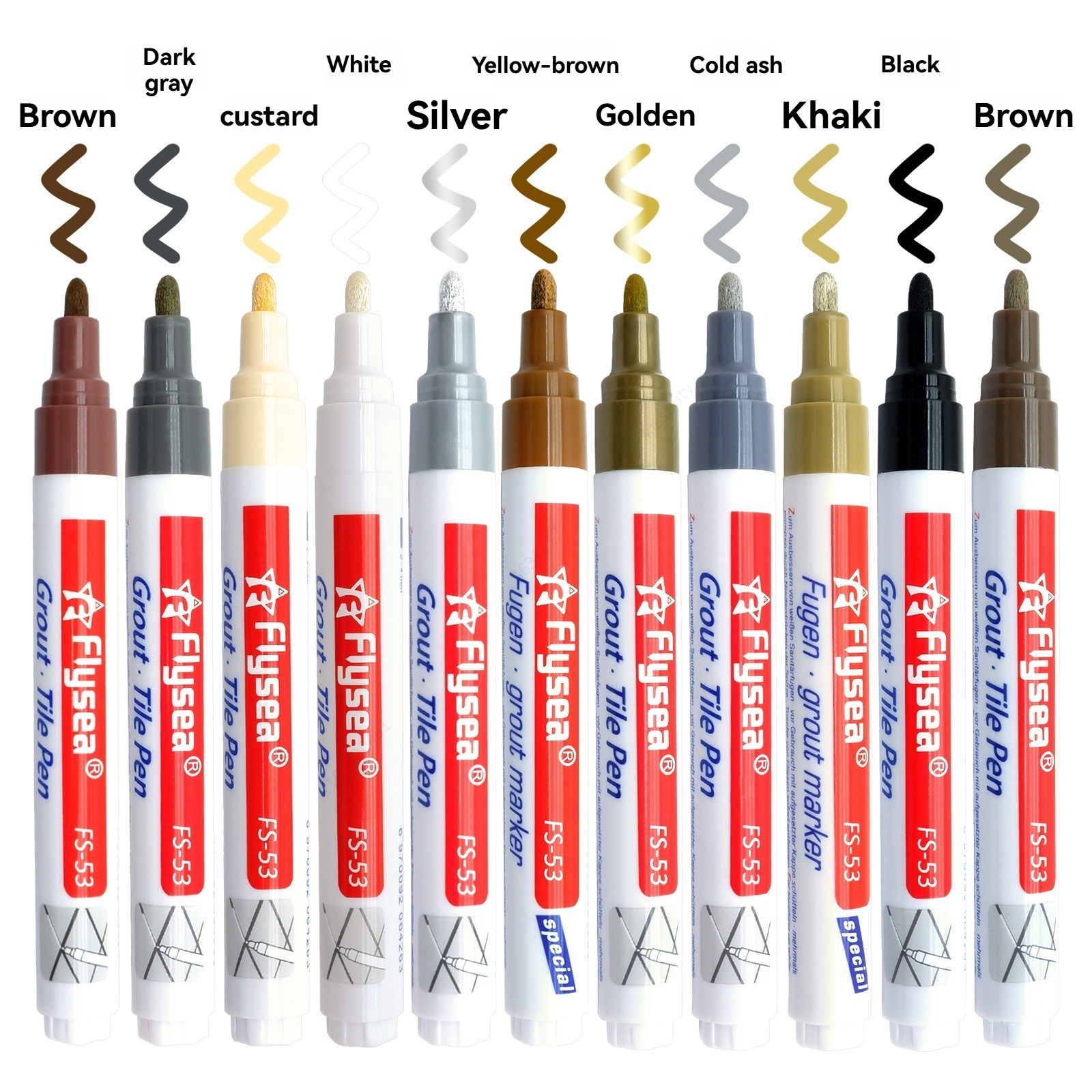 1/3/6Pcs White Waterproof Tile - Whiteboard Marker Set recension och pris