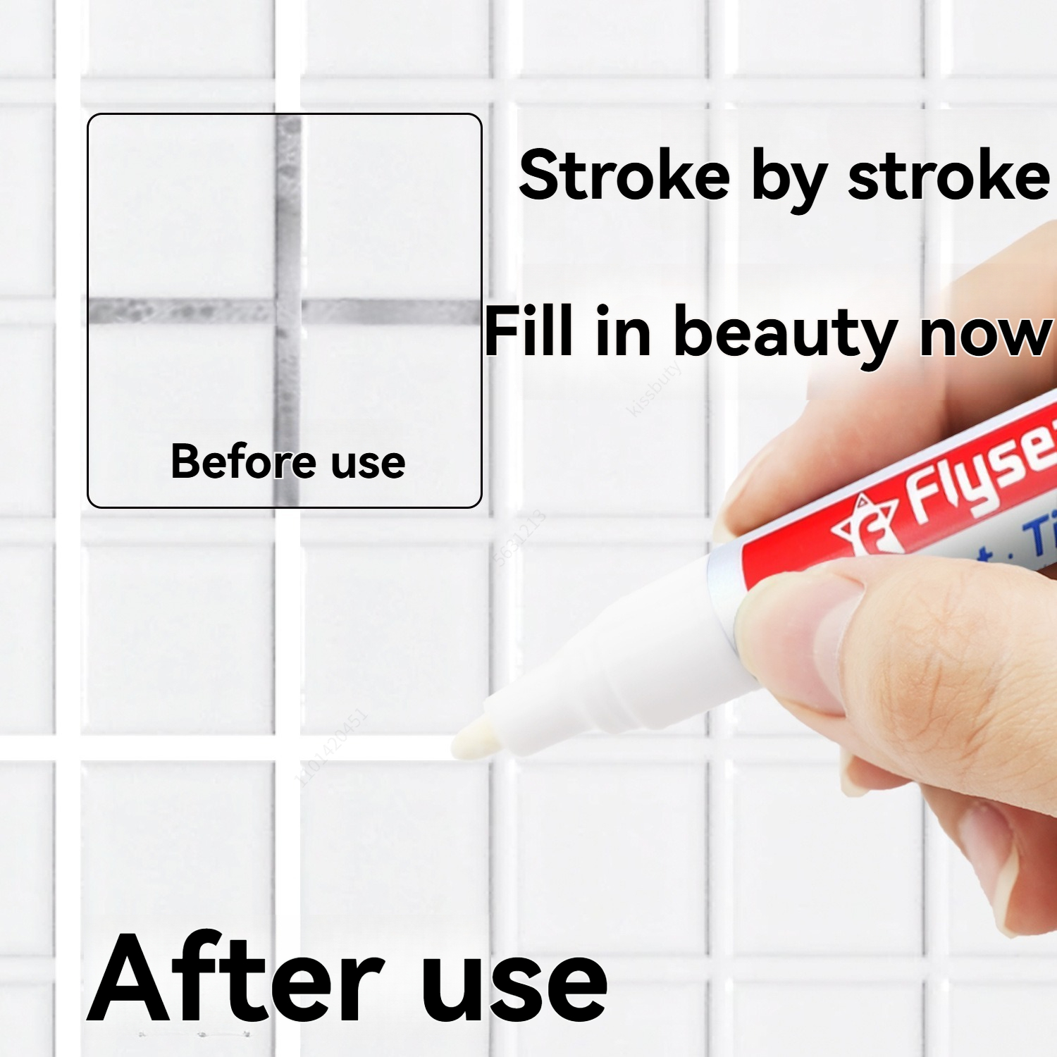 1/3/6Pcs White Waterproof Tile - Whiteboard Marker Set recension och pris