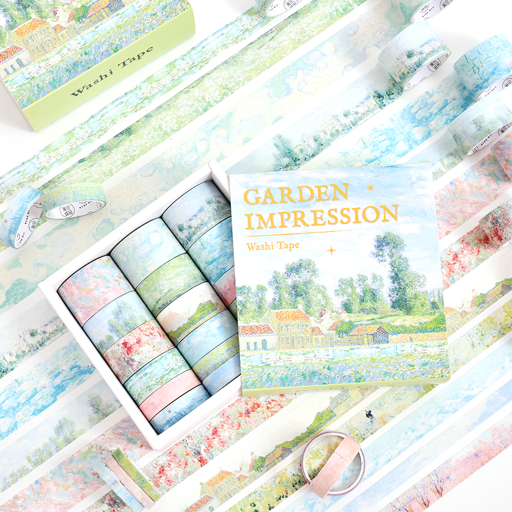20 Rolls Vintage Garden Washi  - Washi Tape Set recension och pris
